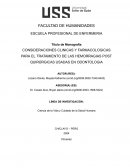 Consideraciones clínicas y farmacológicas para el tratamiento de las hemorragias post quirúrgicas usadas en odontología