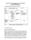 Maestría en administración y dirección de empresas, caso práctico