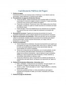 Cuestionario: Política de pagos