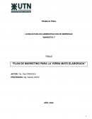 Plan de marketing para la Yerba Mate elaborada