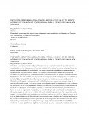 Propuesta de reforma legislativa del artículo 12 de la ley de medios alternos de solución de controversias para el estado de Coahuila de Zaragoza