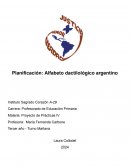 ﻿Planificación: Alfabeto dactilológico argentino