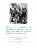 La intervención internacional en la guerra civil española