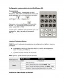 Configuración equipo medición de nivel MultiRanger 100