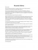 Discurso sobre Ricardo Palma
