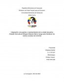 Integración a los padres o representantes de la unidad educativa Estadal Intercultural Bilingüe