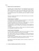 Dictamen sobre los estados financieros