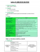 Análisis de un afiche contra la violencia a la mujer