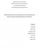 Proyecto tecnológico: Aseo de las áreas sanitarias