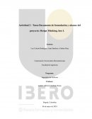 Tarea Documento de formulación y alcance del proyecto: Design Thinking