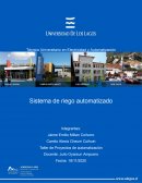 Sistema de riego automatizado