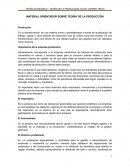 Material orientador sobre teoría de la producción