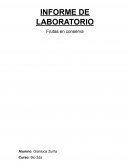 Informe de bromatología frutas en conserva