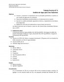 Trabajo práctico N° 4 Análisis de agua para uso industrial