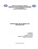 Estructura de un trabajo de investigación