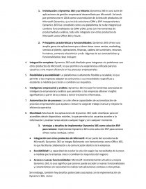 Tarea de planeamiento. Dynamics 365. Página 2