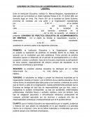 Convenio de práctica de acompañamiento educativo y laboral