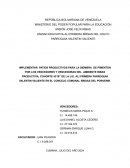 Proyecto socio productivo Brisas del Porvenir siembra de ciclos cortos