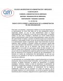 Ensayo crítico sobre la importancia de la administración en una organización