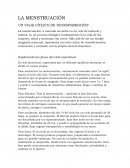 La menstruación