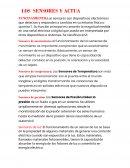 Los sensores y actua