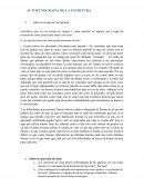 Autoetnografía de la escritura