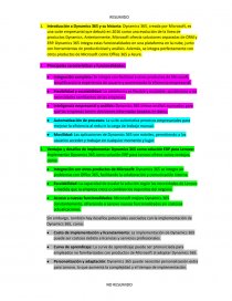 Tarea de planeamiento. Dynamics 365. Página 1