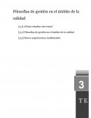 Filosofía de gestión en el ámbito de la calidad