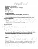 Especificaciones técnicas Proyecto : copia de Cerco LarI Puchuri