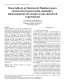 Desarrollo de un Sistema de Monitoreo para caracterizar la generación, demanda y almacenamiento de energía en una microrred experimental