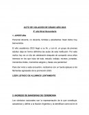 Acto de colación de grado año 2023