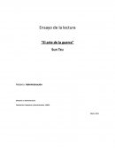 Ensayo de la lectura El arte de la guerra