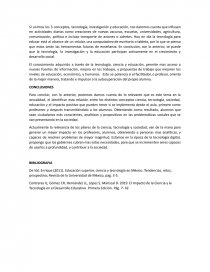 El desarrollo científico y tecnológico en la educación en México. Página 3