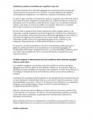 Variables de política controladas por el gobierno