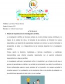 Importancia de la investigación científica