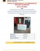 Ensayo de resistencia a la compresion de testigos cilindricos