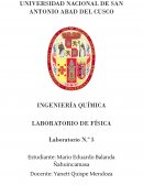 Informe de energía potencial gravitatorio