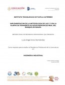 Trabajo de residencia en planta de tratamiento de aguas 5´S