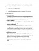 Capacidad de planta y diseño de planta de muebles Perú