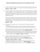 Problemas de matemática financiera
