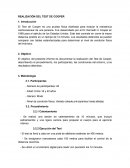 Realización del Test de Cooper
