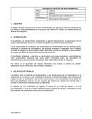 Planificación de Mantenimiento