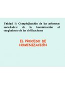 El proceso de hominización