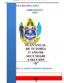 Plan de atención tutoríal para el 3° grado