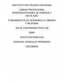 Trabajo Escrito sobre la Políticas Públicas