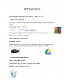Limpieza del PC