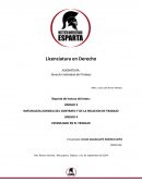 Derecho de trabajo individual. Estabilidad en el trabajo