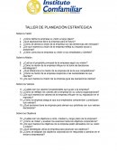 Taller de planeación estratégica