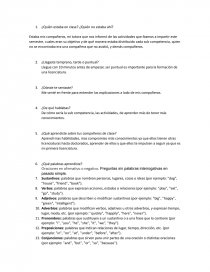 ¿Quién estaba en clase? ¿Quién no estaba ahí?. Página 1