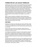 Formación de las aguas termales